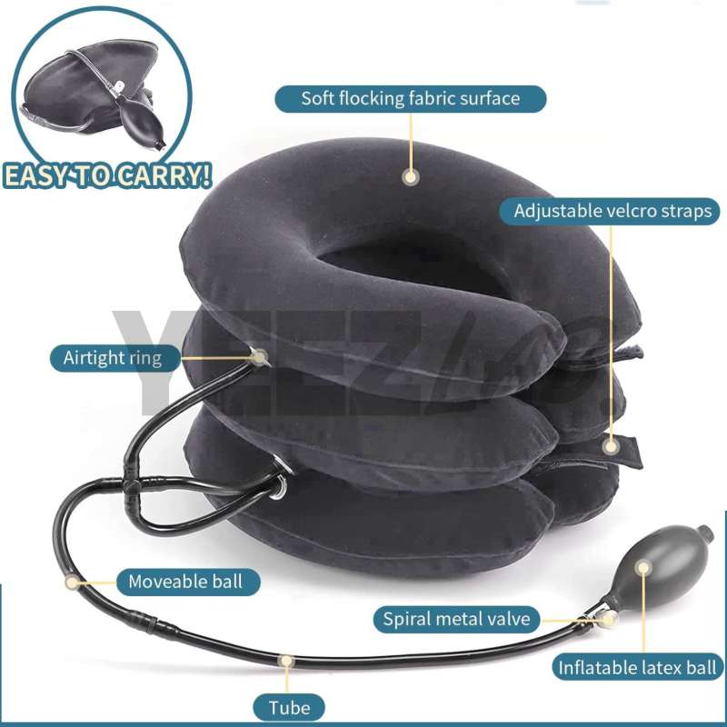 YeezLab™ Inflatable Air Neck Support Cushion – Relieve Neck Pain and Tension