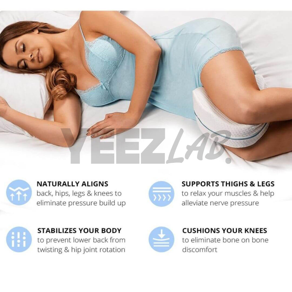 YeezLab™ Orthopedic Knee Pillow for Side Sleepers – Enhance Comfort and Spinal Alignment