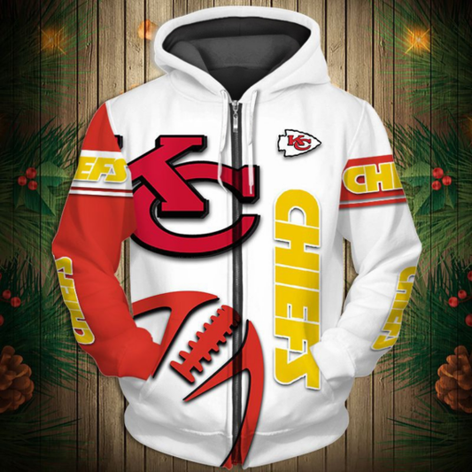 KANSAS CITY CHIEFS NEW 3D GRAPHIC HOODIE