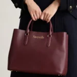 Large Leather Reagan Satchel - Image 5