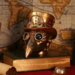 Gothic Automaton Apothecary Figurine – Steampunk Plague Doctor Statue - Image 3
