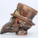 Gothic Automaton Apothecary Figurine – Steampunk Plague Doctor Statue - Image 4