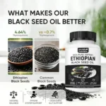 Ethiopian Black Seed Oil Softgels | 4.64% Thymoquinone | 60 Capsules - Image 4