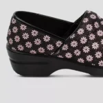 Savysells Women's Brandy Pink Daisy Nursing Clogs – Slip-Resistant Medical Shoes - Image 2